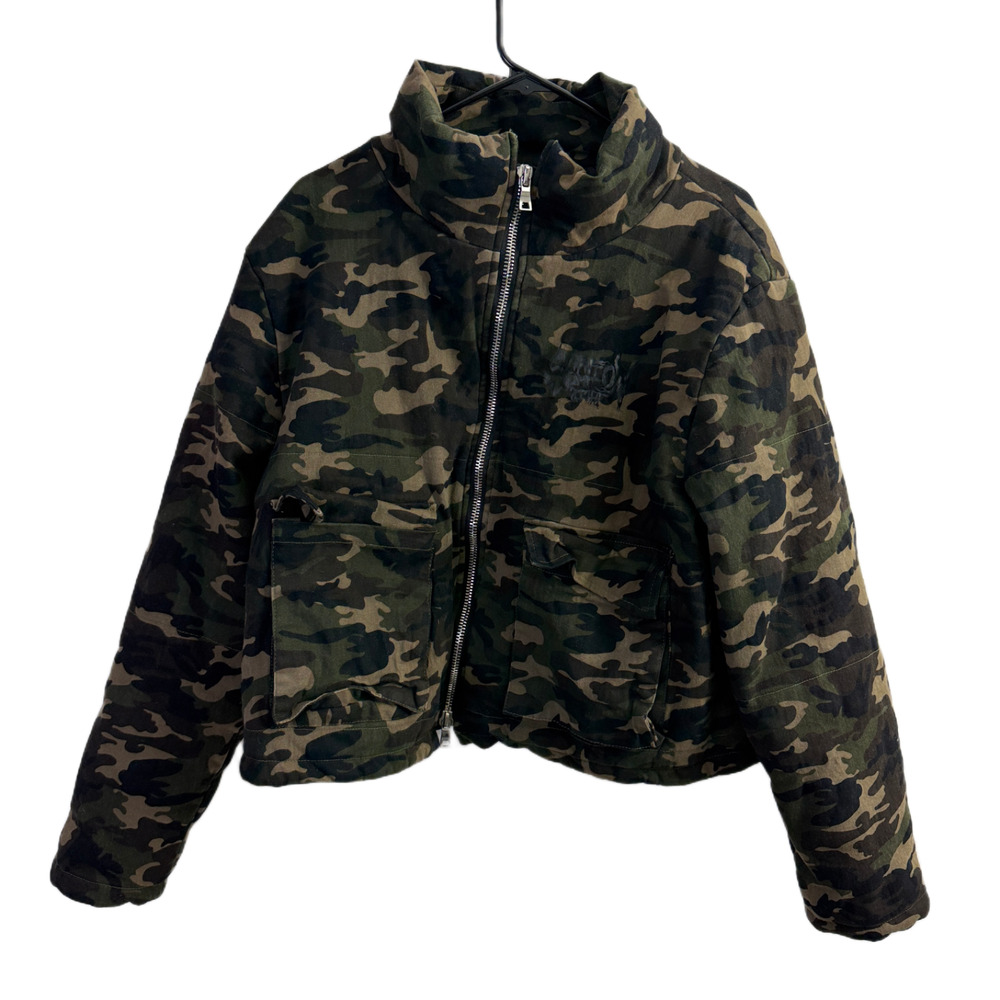 Section Eight Bomber Jacket Medium Multi Camo Full Zip Outdoors Graphic Ski Mask